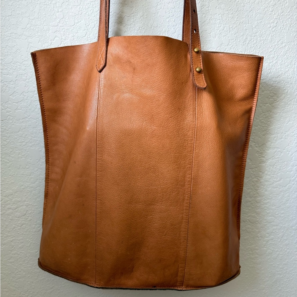 Madewell Brown Leather Tote - Picture 2 of 7